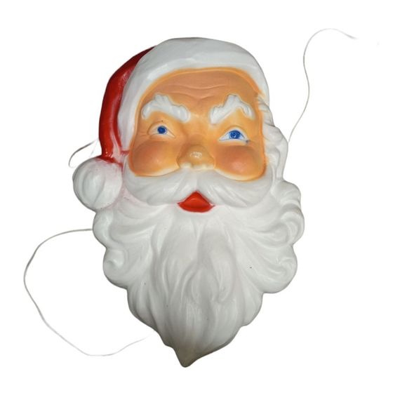 Vintage 1989 Union Products Inc. Santa Christmas Blow Mold Plastic 21.5”… - Picture 1 of 10